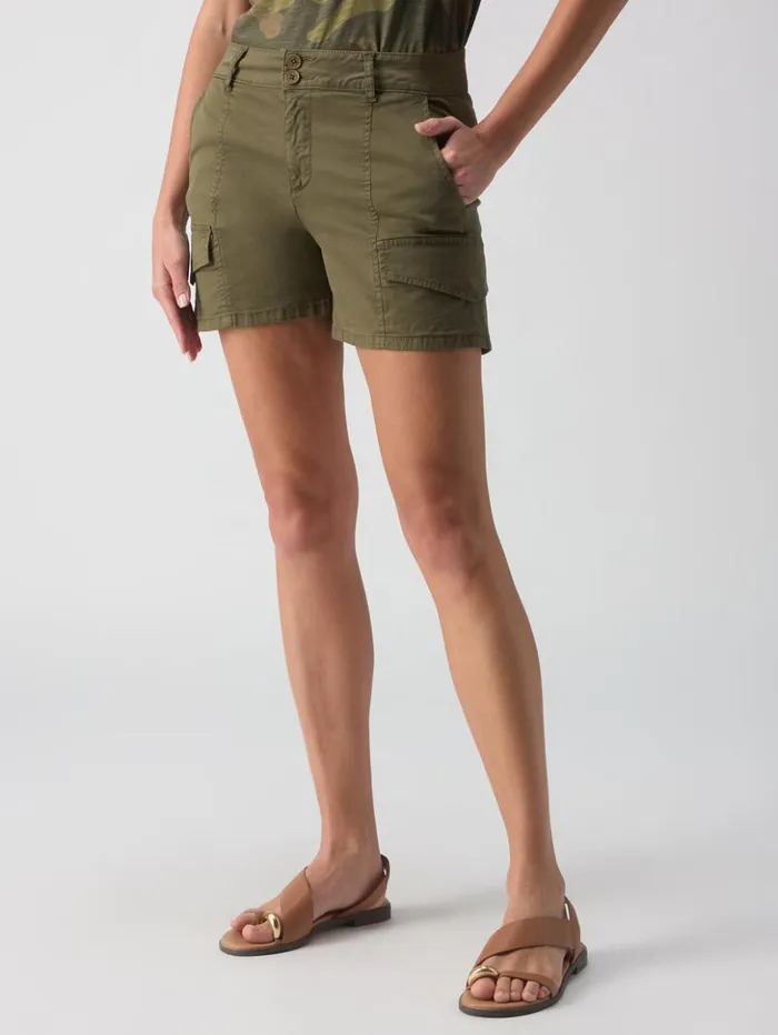 Sanctuary Clothing Shorts Women Rebel Standard Rise Short Hiker Green