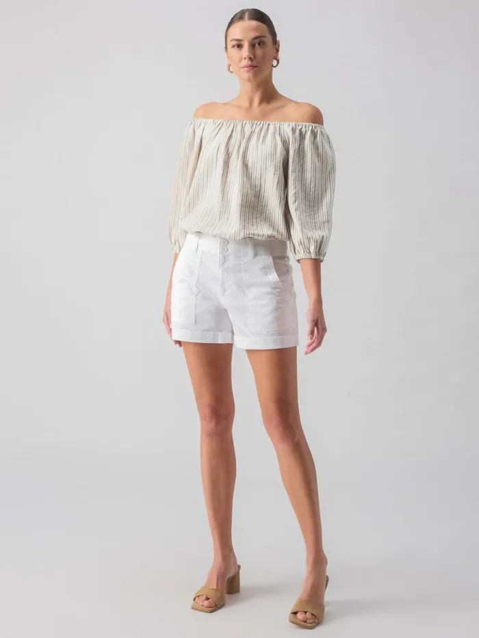 Sanctuary Clothing Shorts Women Renegade Standard Rise Short White