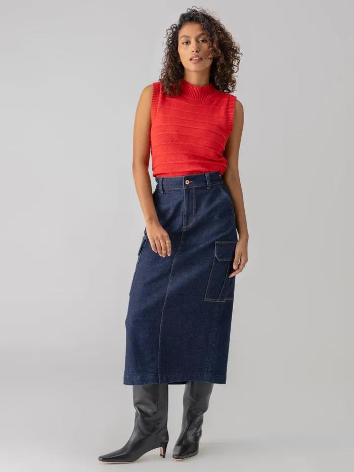 Sanctuary Clothing Skirts Women Essential Cargo Standard Rise Skirt Magnetic