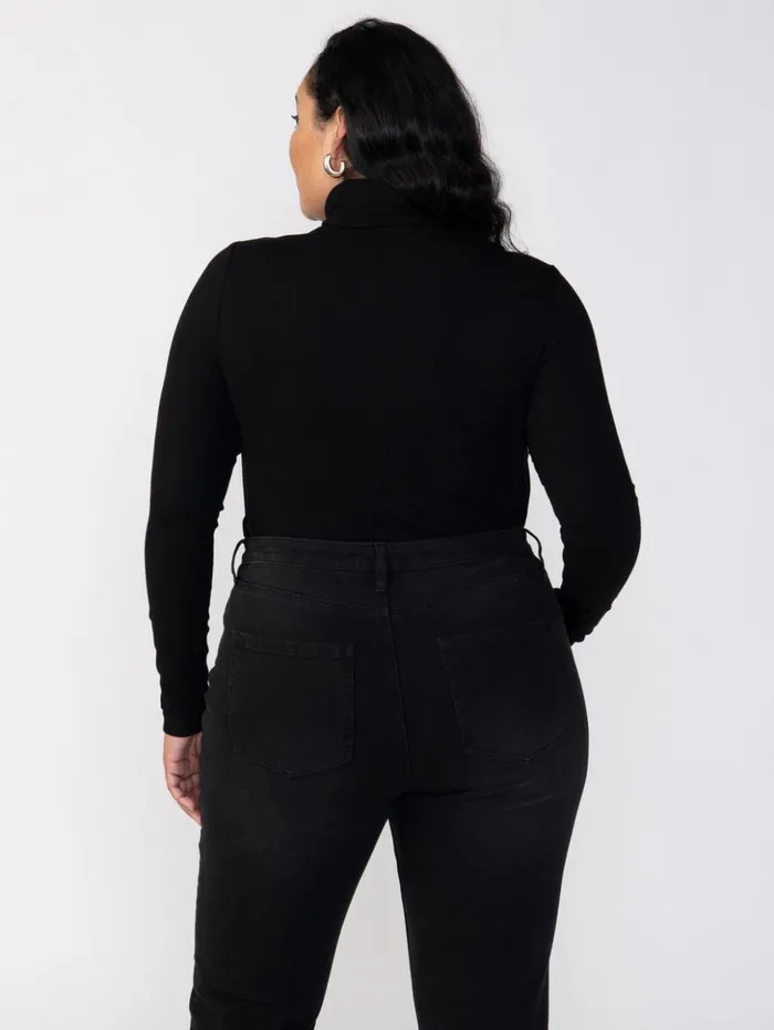 Sanctuary Clothing Sweaters and Cardis Women Essential Turtleneck Top Black Inclusive Collection