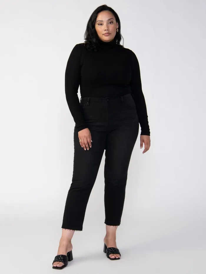 Sanctuary Clothing Sweaters and Cardis Women Essential Turtleneck Top Black Inclusive Collection