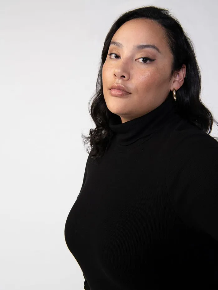 Sanctuary Clothing Sweaters and Cardis Women Essential Turtleneck Top Black Inclusive Collection