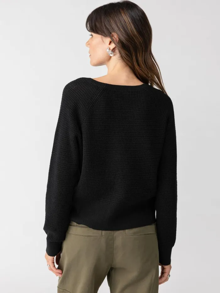 Sanctuary Clothing Sweaters and Cardis Women Everyday Openwork Sweater Black Sanctuary Clothing Sweaters and Cardis Women Everyday Openwork Sweater Black