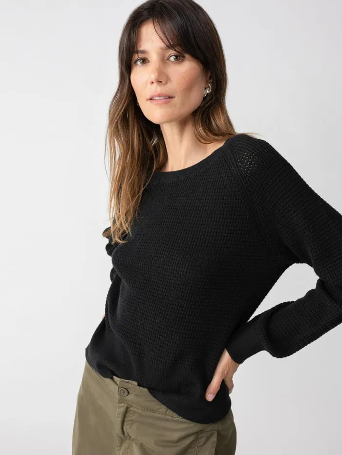 Sanctuary Clothing Sweaters and Cardis Women Everyday Openwork Sweater Black Sanctuary Clothing Sweaters and Cardis Women Everyday Openwork Sweater Black