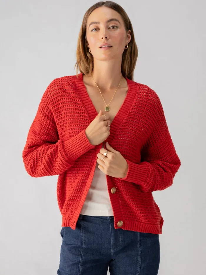 Sanctuary Clothing Sweaters and Cardis Women Falling For Fall Cardi Cherry Red Sanctuary Clothing Sweaters and Cardis Women Falling For Fall Cardi Cherry Red