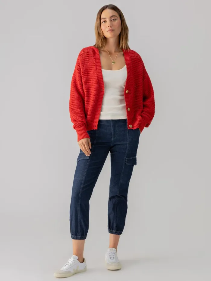 Sanctuary Clothing Sweaters and Cardis Women Falling For Fall Cardi Cherry Red Sanctuary Clothing Sweaters and Cardis Women Falling For Fall Cardi Cherry Red