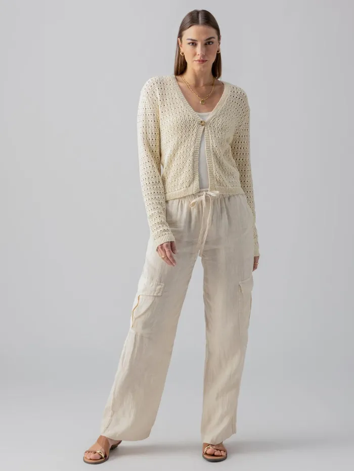 Sanctuary Clothing Sweaters and Cardis Women Open Knit Cardi Birch