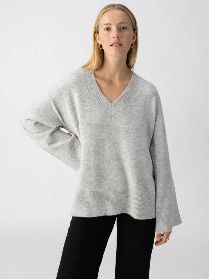 Sanctuary Clothing Sweaters and Cardis Women Street Chic Sweater Heather Grey Sanctuary Clothing Sweaters and Cardis Women Street Chic Sweater Heather Grey