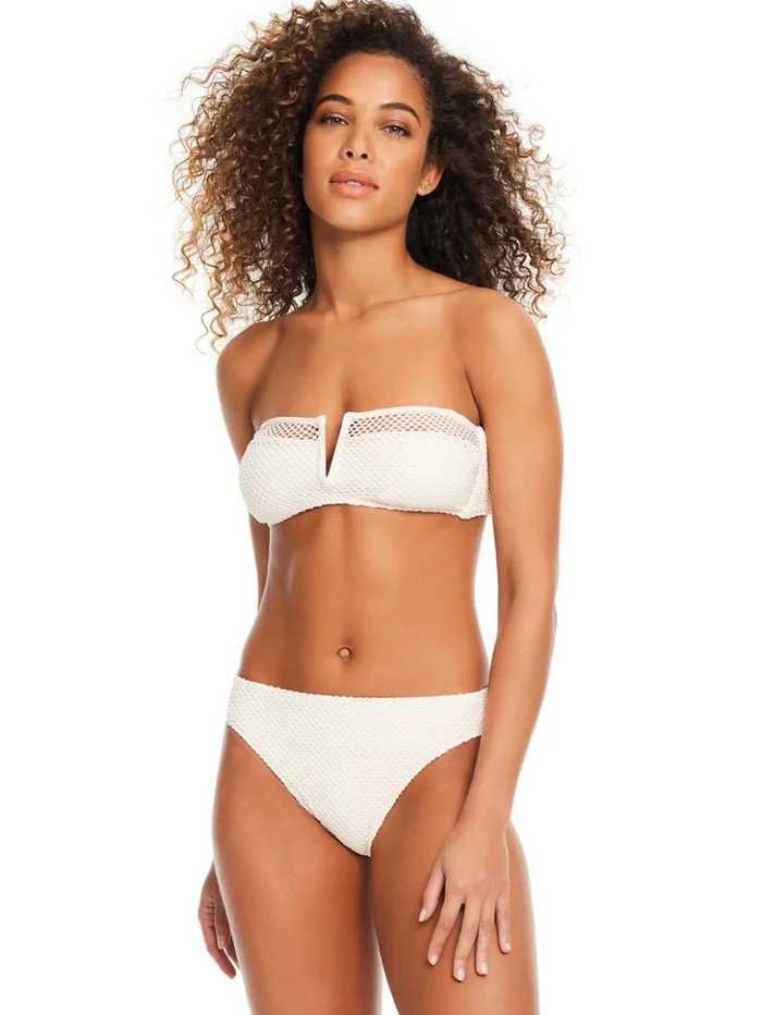 Sanctuary Clothing Swim Bottoms Women Sea Crochet Hipster Bikini Bottom White Sand Sanctuary Clothing Swim Bottoms Women Sea Crochet Hipster Bikini Bottom White Sand