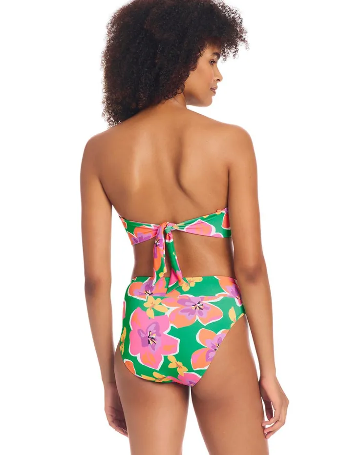 Sanctuary Clothing Swim Bottoms Women Super Bloom V Waist Bikini Bottom Multi