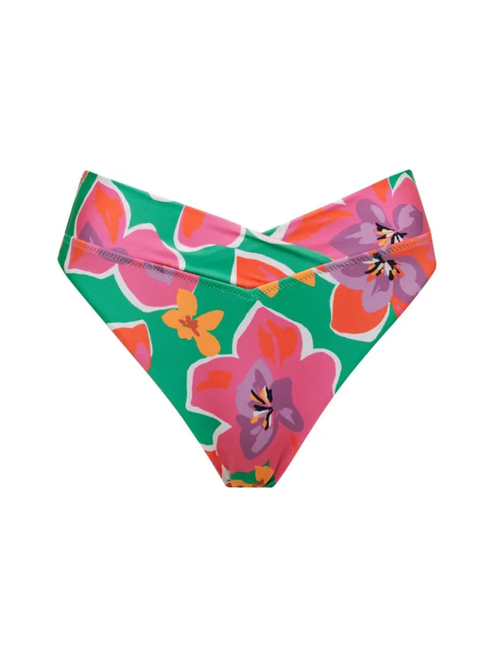 Sanctuary Clothing Swim Bottoms Women Super Bloom V Waist Bikini Bottom Multi