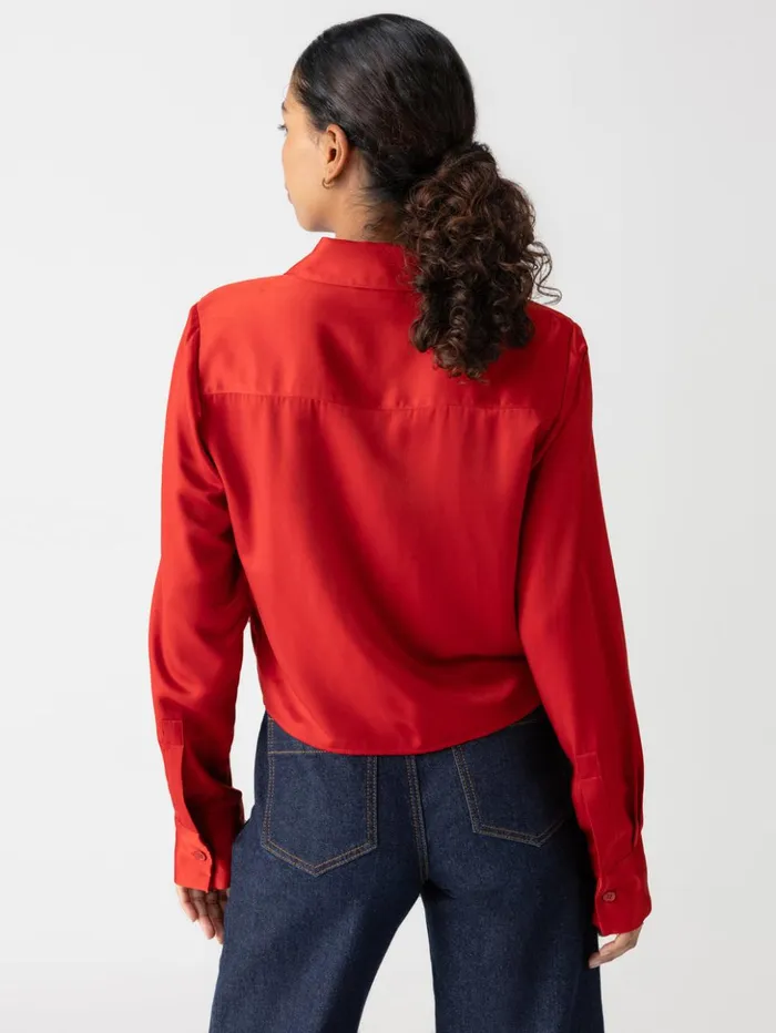 Sanctuary Clothing Tees and Tops Women Lifetime Shirt Cherry Red