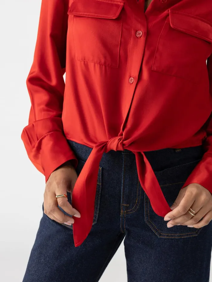 Sanctuary Clothing Tees and Tops Women Lifetime Shirt Cherry Red
