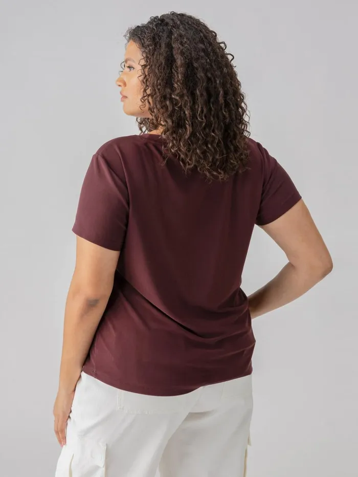 Sanctuary Clothing Tees and Tops Women Perfect Mesh Tee Dark Cherry Inclusive Collection Sanctuary Clothing Tees and Tops Women Perfect Mesh Tee Dark Cherry Inclusive Collection