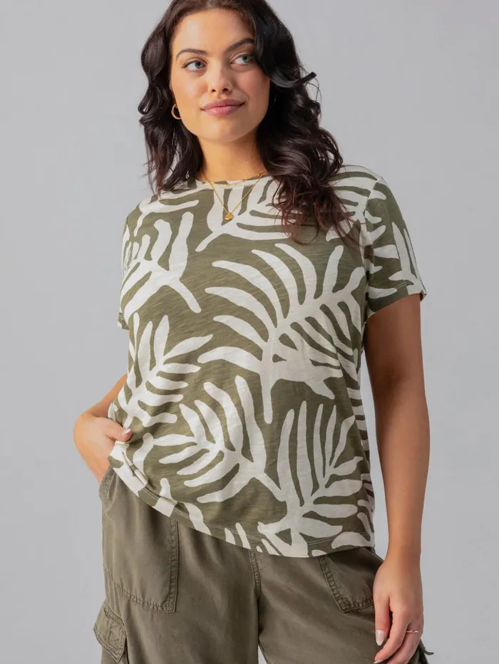 Sanctuary Clothing Tees and Tops Women The Perfect Tee Olive Night Palm Inclusive Collection Sanctuary Clothing Tees and Tops Women The Perfect Tee Olive Night Palm Inclusive Collection