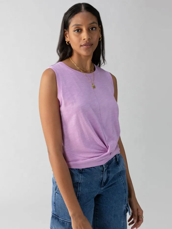 Sanctuary Clothing Tees and Tops Women Twisted Tank Iris