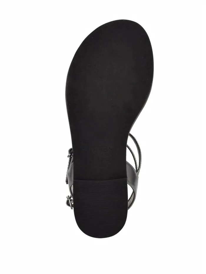 Sandals Brighti Chain TStrap Sandals Pewter GUESS Women