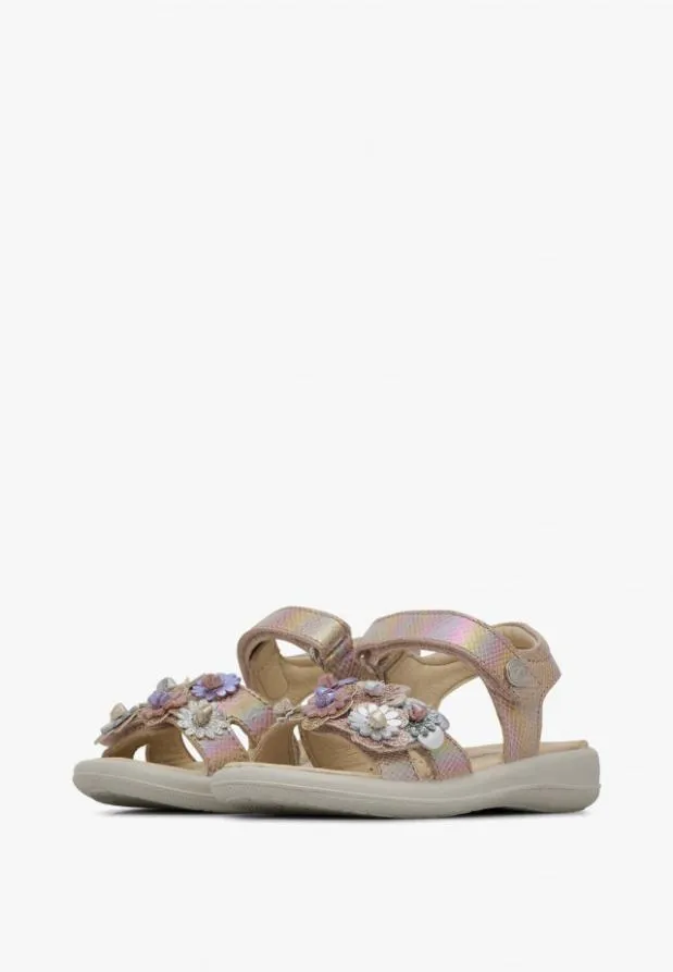 Sandals Kids Naturino NATURINO BRAHMA Silverpink