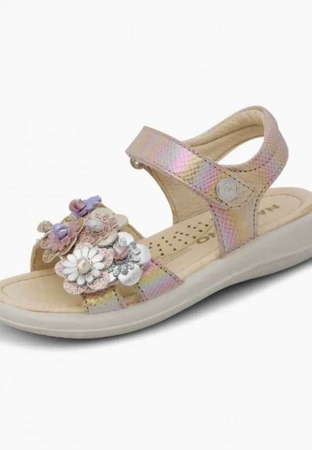Sandals Kids Naturino NATURINO BRAHMA Silverpink