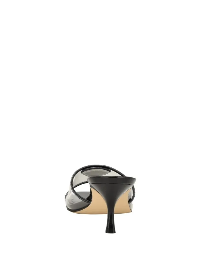 Sandals Lusie Triangle Clear Kitten Mules Gold GUESS Women Sandals Lusie Triangle Clear Kitten Mules Gold GUESS Women