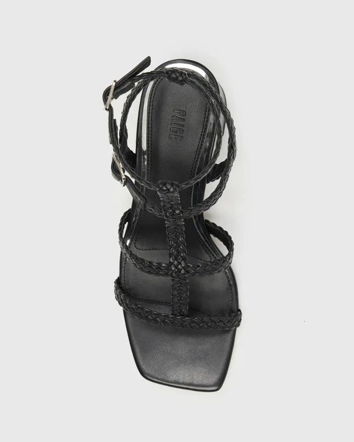 Sandals Women Eliza Sandal 8211 Black Leather PAIGE Sandals Women Eliza Sandal 8211 Black Leather PAIGE