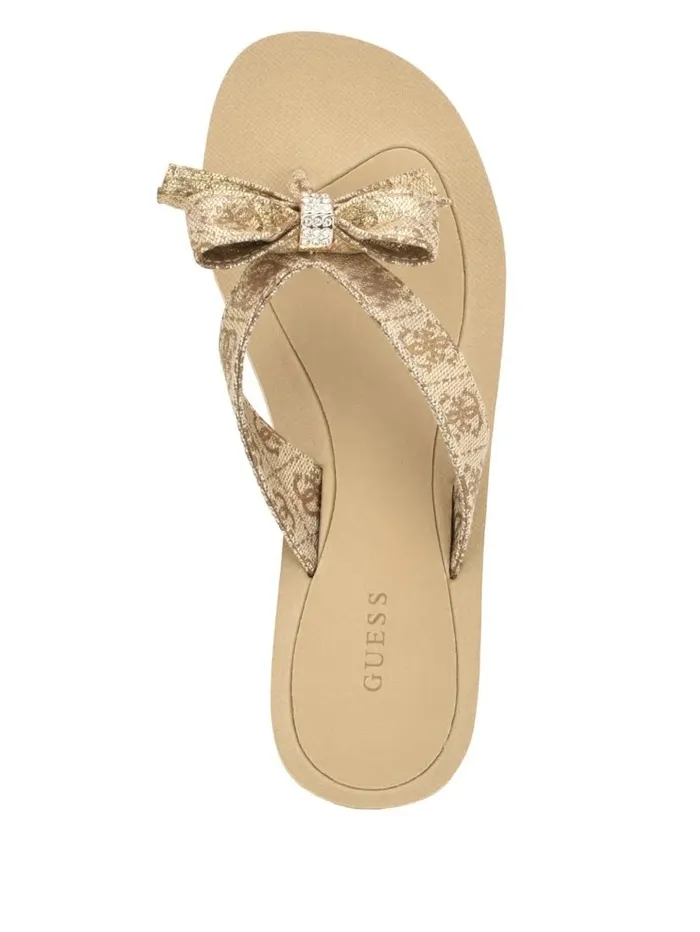 Sandals Women GUESS Tuta Bowtie Sandals Gold