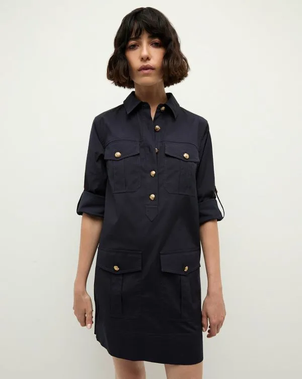 Saude Cargo Dress Navy Women Veronica Beard Dresses
