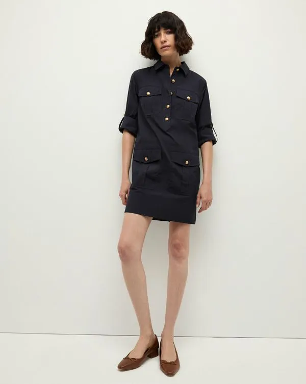 Saude Cargo Dress Navy Women Veronica Beard Dresses Saude Cargo Dress Navy Women Veronica Beard Dresses