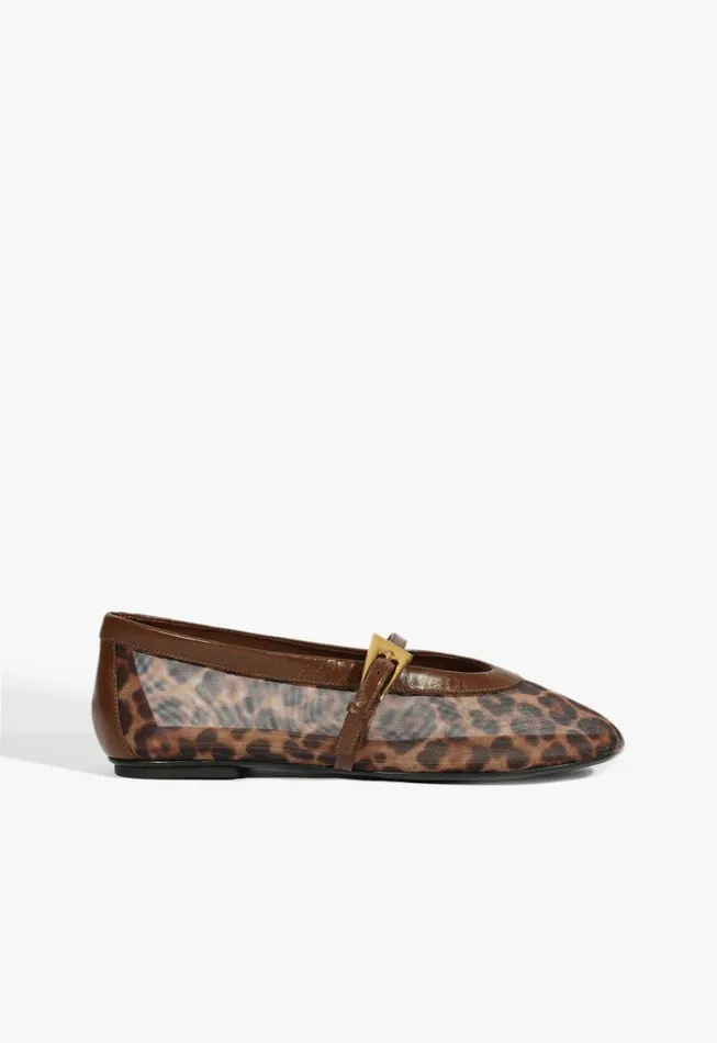 Schutz Shoes Ballerinas Sylvie Ballet Flat Animal Print 8211 Women
