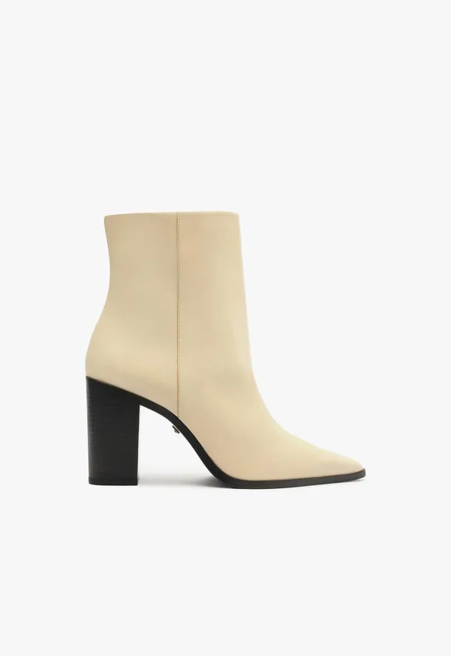 Schutz Shoes Booties Mikki Block Bootie Beige 8211 Women