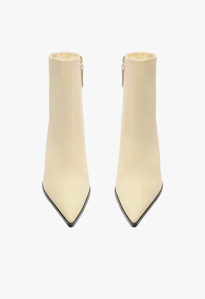Schutz Shoes Booties Mikki Block Bootie Beige 8211 Women
