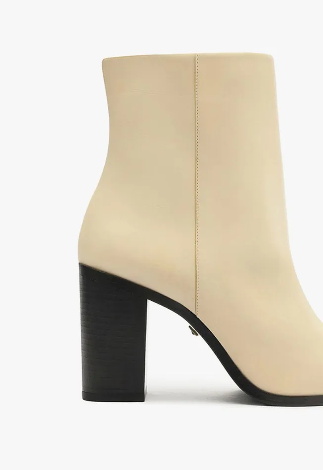Schutz Shoes Booties Mikki Block Bootie Beige 8211 Women