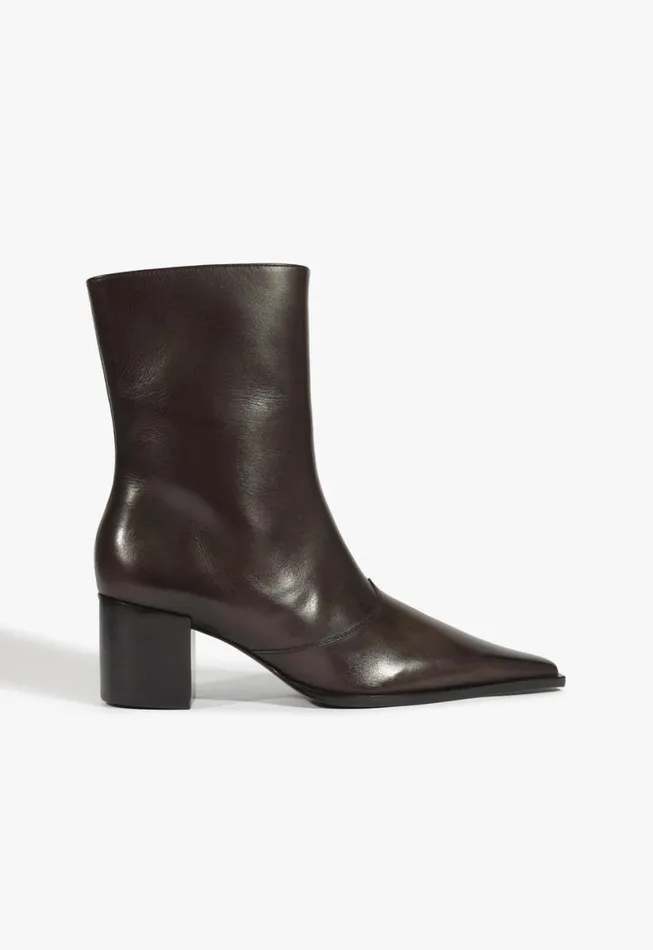 Schutz Shoes Booties Raffaela Mid Bootie Dark Brown 8211 Women
