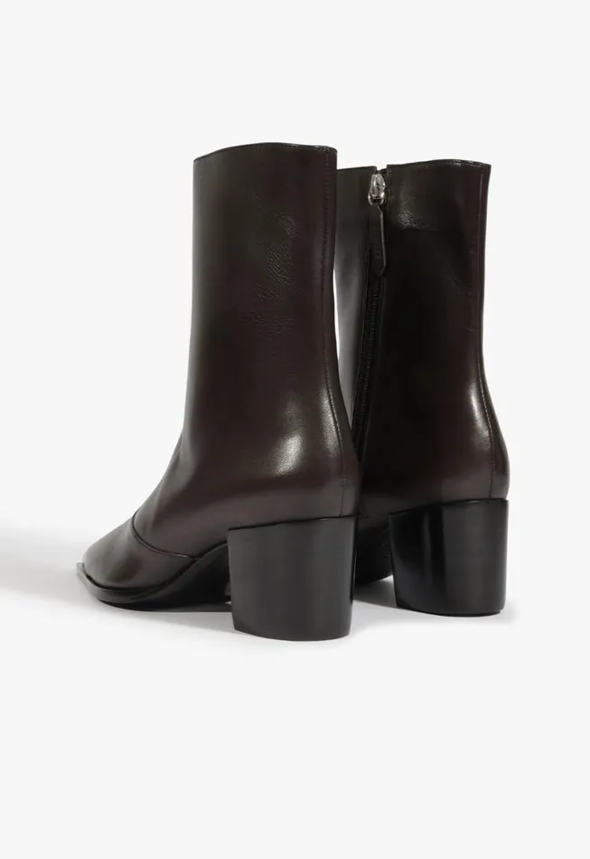 Schutz Shoes Booties Raffaela Mid Bootie Dark Brown 8211 Women