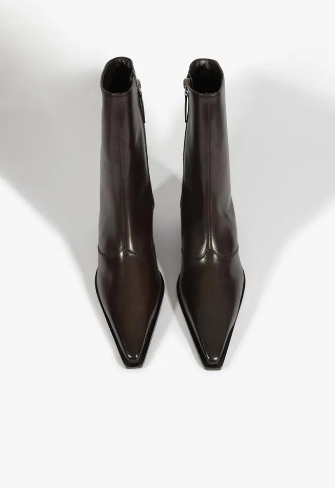 Schutz Shoes Booties Raffaela Mid Bootie Dark Brown 8211 Women