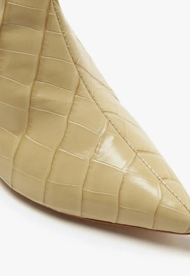 Schutz Shoes Boots Maryana Lo CrocodileEmbossed Leather Boot Almond Buff 8211 Women Schutz Shoes Boots Maryana Lo CrocodileEmbossed Leather Boot Almond Buff 8211 Women