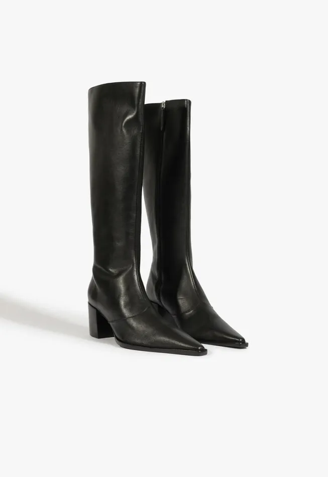 Schutz Shoes Boots Raffaela Up Mid Boot Black 8211 Women
