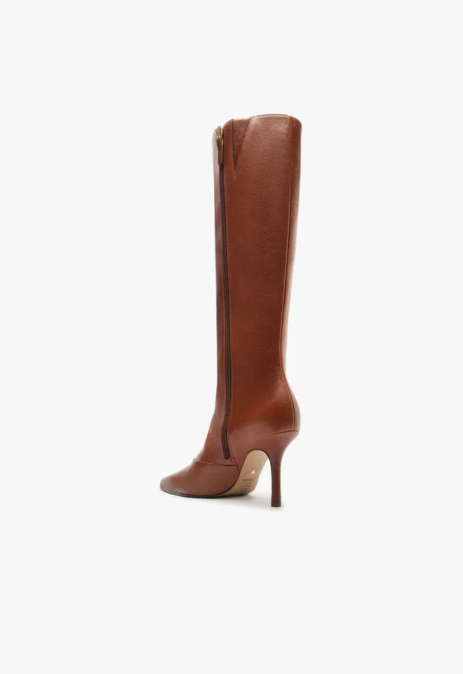 Schutz Shoes Boots Raffaela Up Stiletto Boot Brown 8211 Women