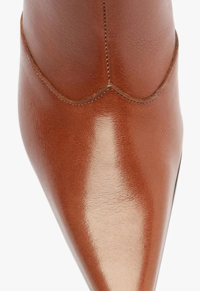 Schutz Shoes Boots Raffaela Up Stiletto Boot Brown 8211 Women