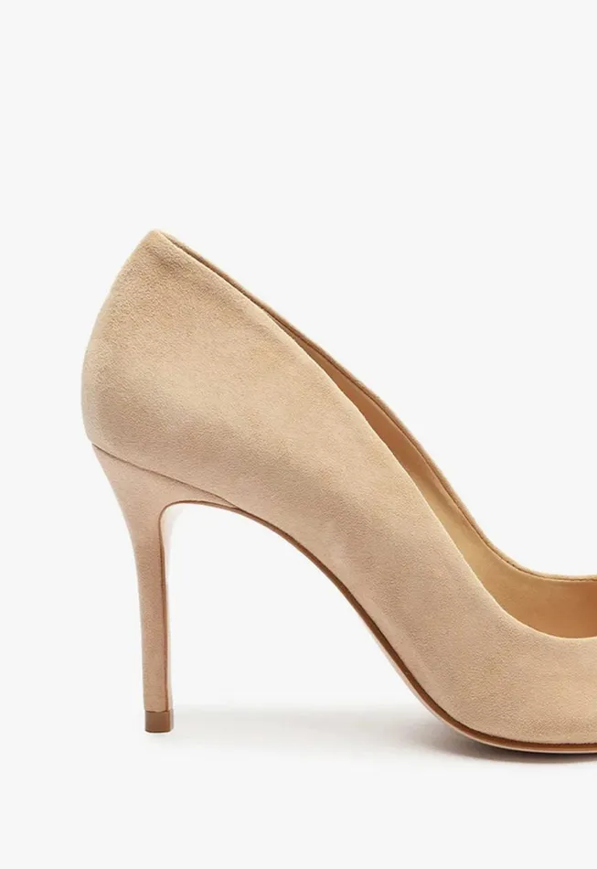 Schutz Shoes Pumps Lou Lo Suede Pump Honey Beige 8211 Women
