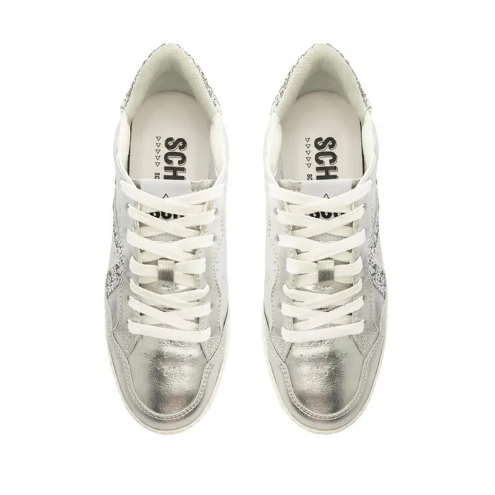 Schutz Shoes Sneakers STBOLD Leather Sneaker Silver 8211 Women
