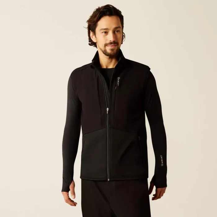 Scrubs 8211 New Men Ariat Galen Fleece Scrub Vest Black