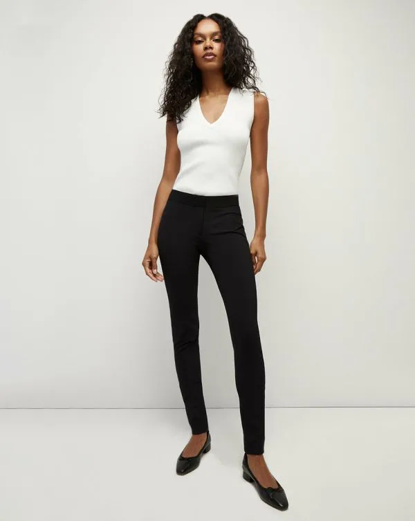 Scuba Legging Black Women Veronica Beard Pants