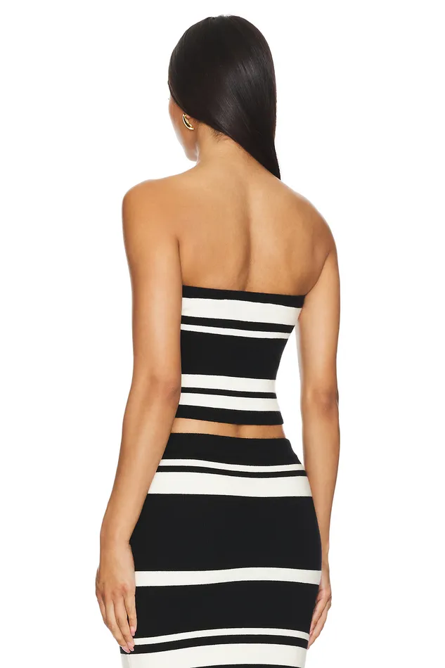 Seren Tube Top Black and White Women Lovers and Friends Tops Seren Tube Top Black and White Women Lovers and Friends Tops