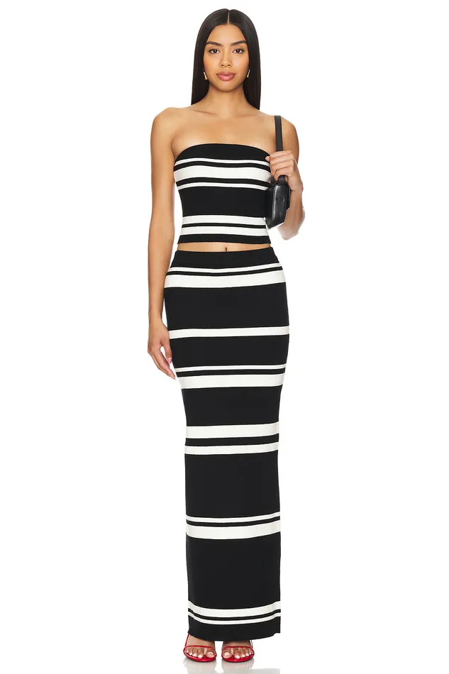 Seren Tube Top Black and White Women Lovers and Friends Tops Seren Tube Top Black and White Women Lovers and Friends Tops