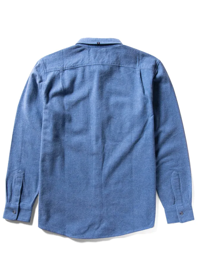 Shaver Ls Flannel Atlantic Blue Men Shirts and Flannels Vissla Shaver Ls Flannel Atlantic Blue Men Shirts and Flannels Vissla