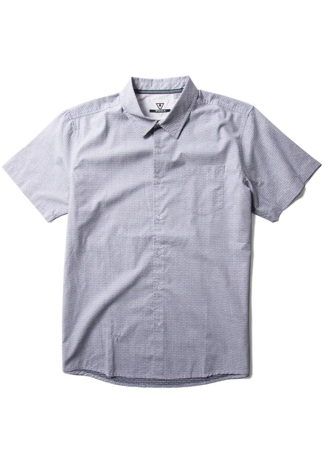 Shirts and Flannels Vissla Men Breakers Stripe Eco Ss Shirt Dark Denim