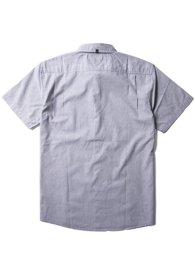Shirts and Flannels Vissla Men Breakers Stripe Eco Ss Shirt Dark Denim