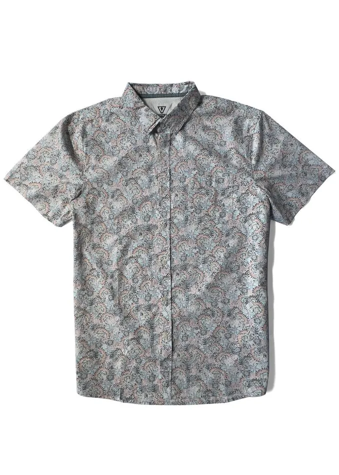 Shirts and Flannels Vissla Men Greenhouse Ss Eco Ss Shirt Bone