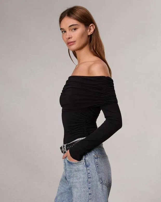 Shirts and Tops Women Luca OffShoulder Top BlackIsland Fossil rag and bone